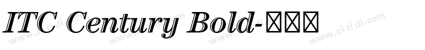 ITC Century Bold字体转换